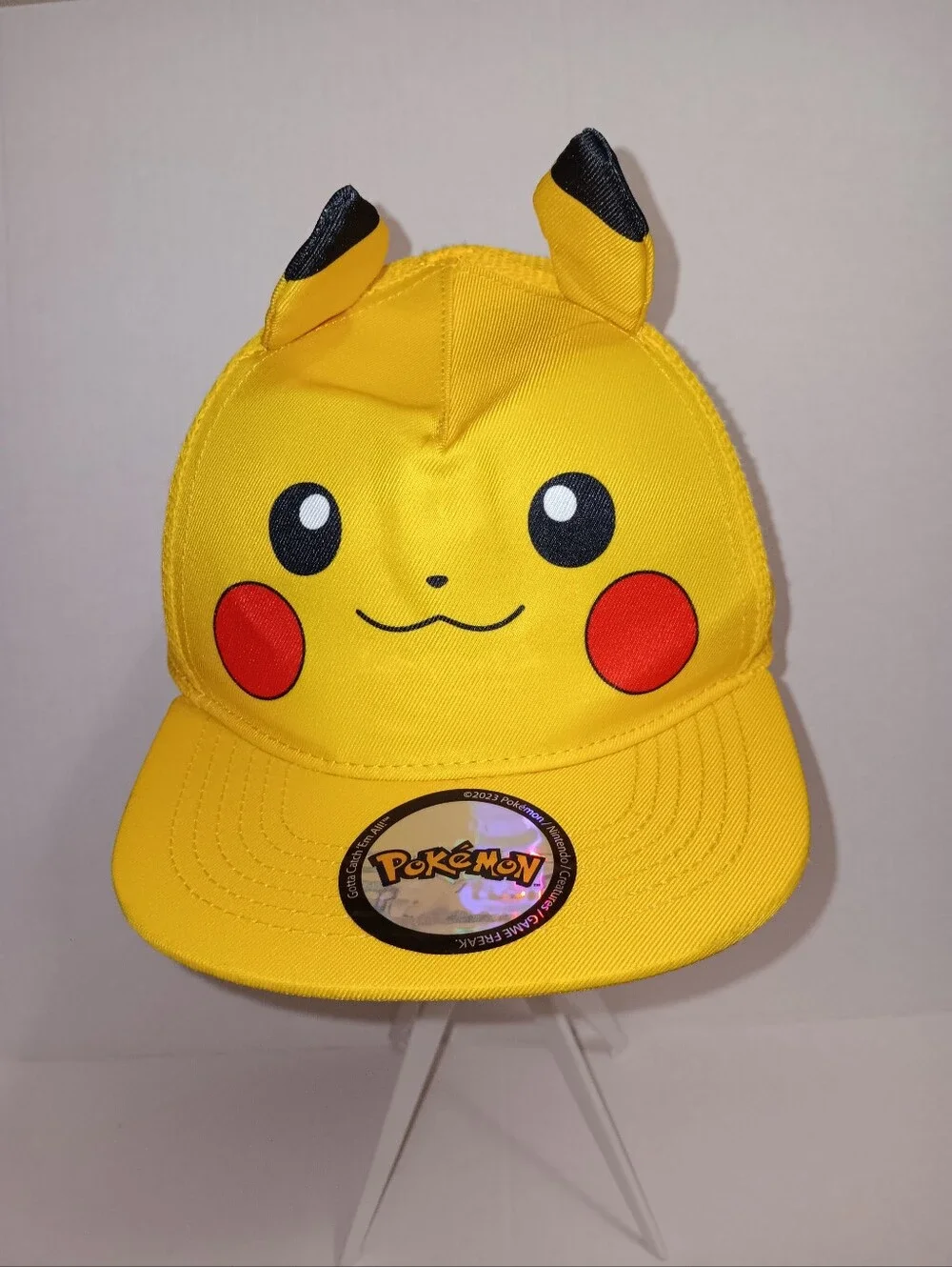 POKEMON PIKACHU BIG FACE 3D EARSSNAPBACK CAP/HAT